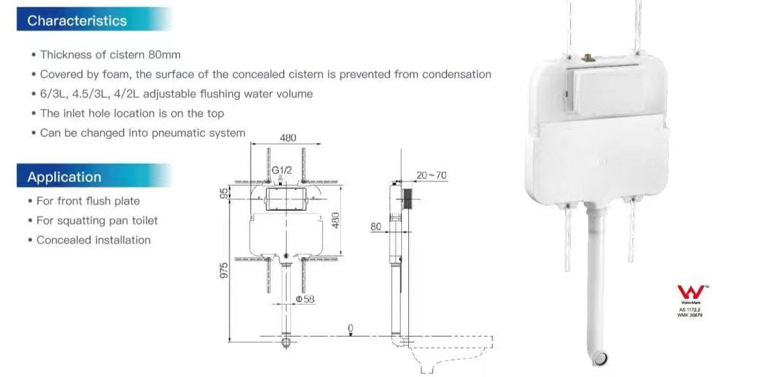 Aria Wall Faced Pan Toilet Suite